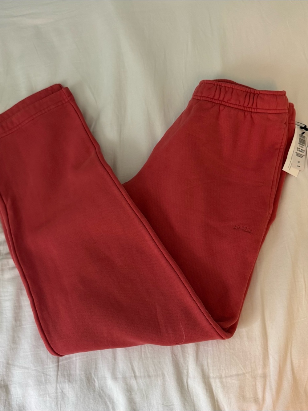 Aritzia Red Straight Leg  – Cozy Fleece Sweatpants